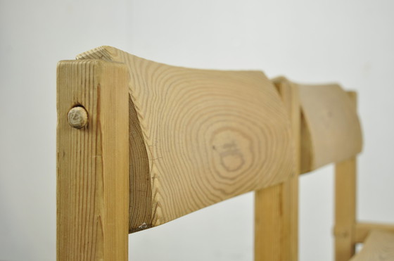 Image 1 of 4x Stange Bruk Edvin Helseth Trybo dining table chairs