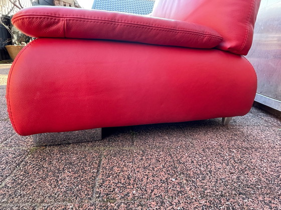 Image 1 of 2x Fauteuils de salon vintage rouge