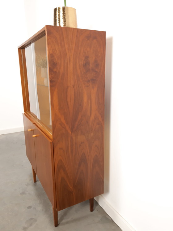 Image 1 of Vintage veneer display cabinet