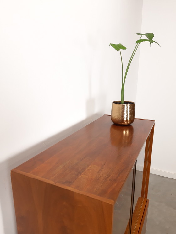 Image 1 of Vintage veneer display cabinet