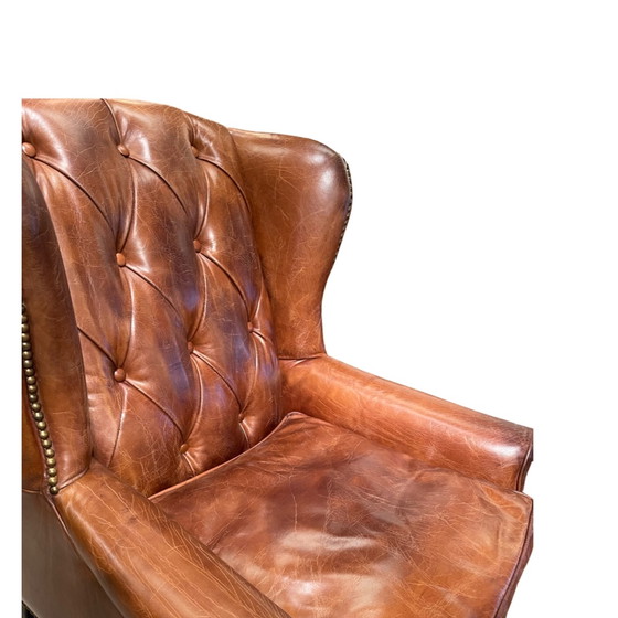 Image 1 of 2 x vintage Chesterfield armchairs