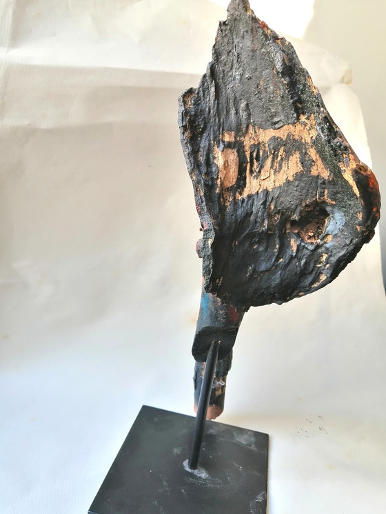 Image 1 of Jorn Asgar elephant wood sculpture