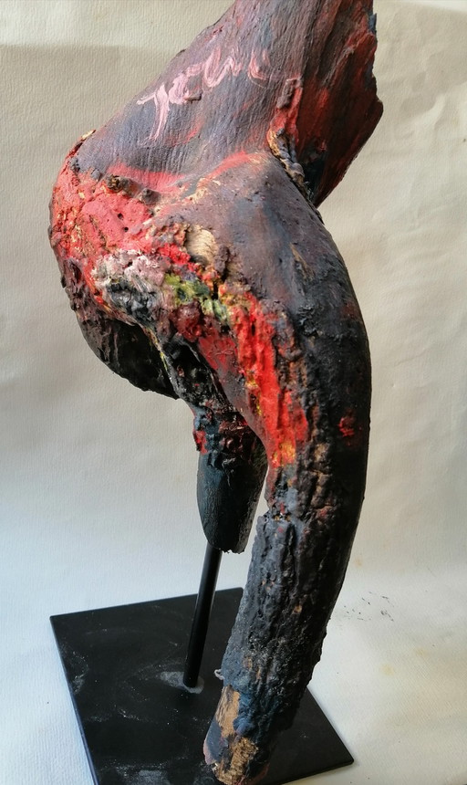 Jorn Asgar elephant wood sculpture