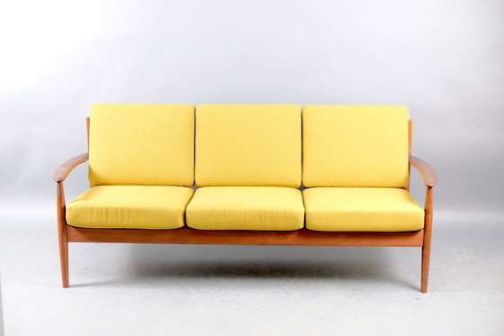 Image 1 of Mid-Century Danish Teak Sofa by Grete Jalk for France & Søn / France & Daverkosen