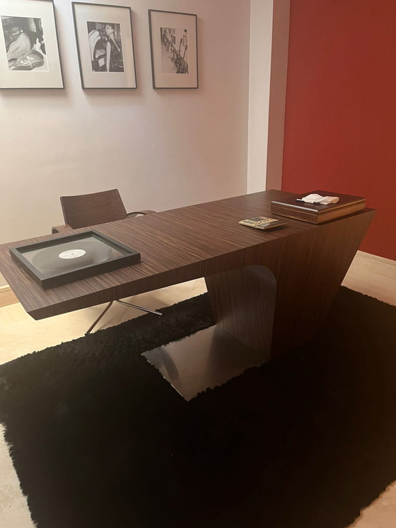 Image 1 of Bureau Roche Bobois avec chaise de bureau