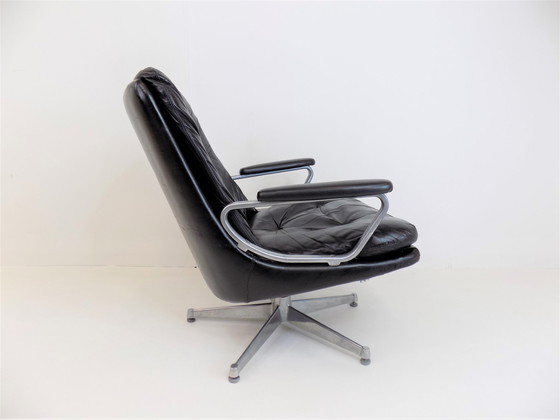 Image 1 of Fauteuil en cuir Strässle Gentilina par Andre Vandenbeuck