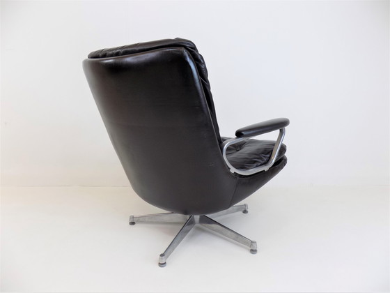 Image 1 of Fauteuil en cuir Strässle Gentilina par Andre Vandenbeuck