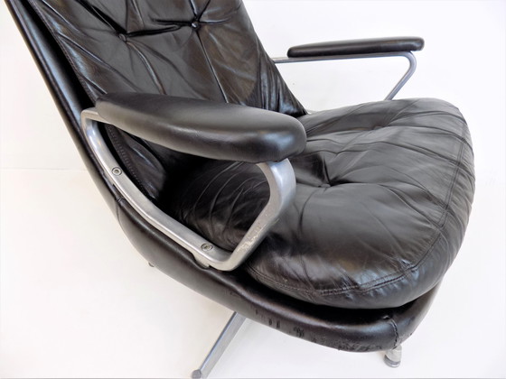 Image 1 of Strässle Gentilina leather armchair by Andre Vandenbeuck