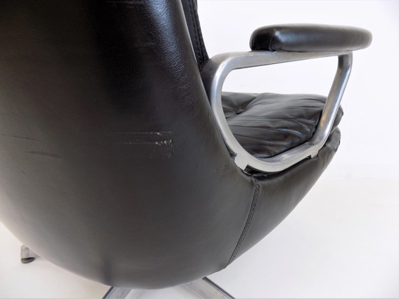 Image 1 of Strässle Gentilina leather armchair by Andre Vandenbeuck