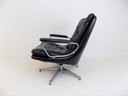 Fauteuil en cuir Strässle Gentilina par Andre Vandenbeuck