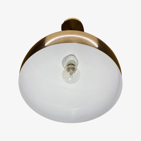 Image 1 of Lampe à boule rétro dorée des années 60