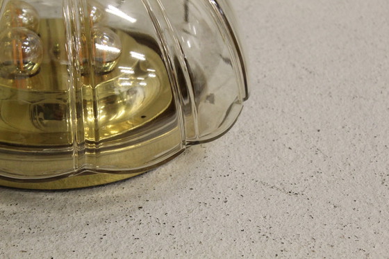 Image 1 of Applique et plafonnier vintage Glashütte Limburg XL