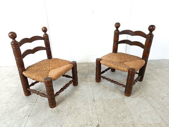 Image 1 of 2 chaises d'enfant vintage