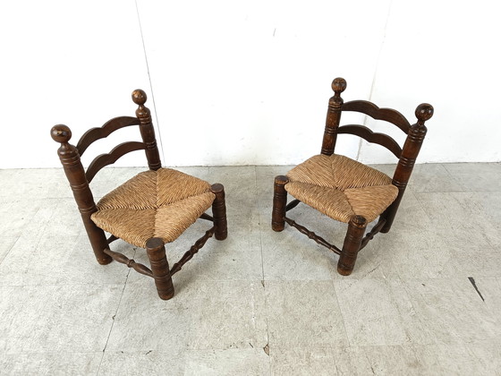 Image 1 of 2 chaises d'enfant vintage