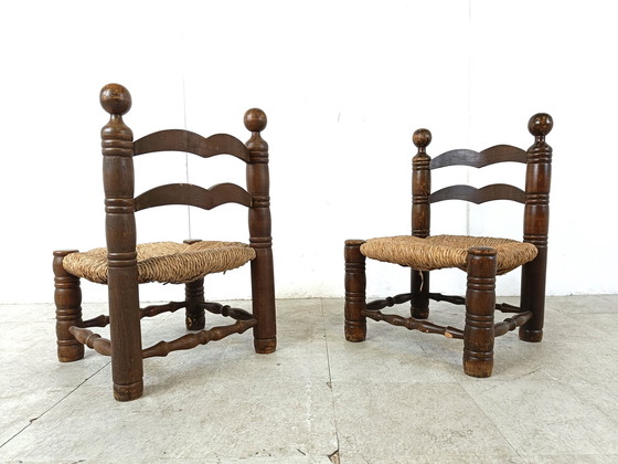 Image 1 of 2 chaises d'enfant vintage