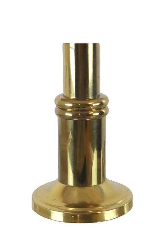 Image 1 of Lampada da tavolo in ottone 'floreale' vintage