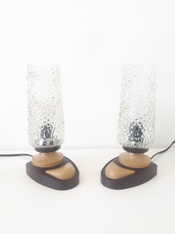 Image 1 of 2 lampes de chevet vintage