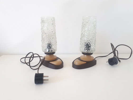 Image 1 of 2 lampes de chevet vintage