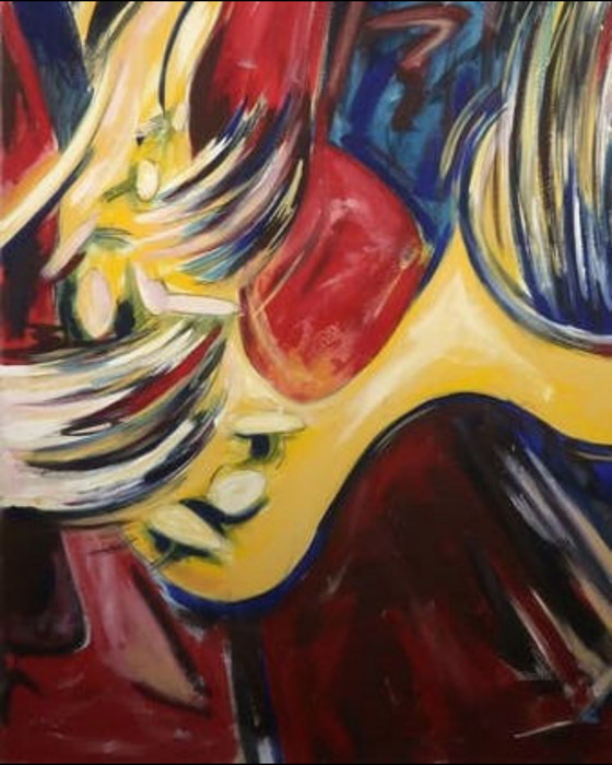 Image 1 of Hans Cornel, dipinto Il sassofonista