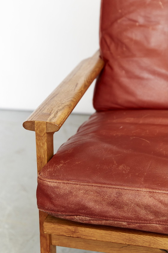 Image 1 of Illum Wikkelsø by Niels Eilersen"Capella" lounge chair & ottoman