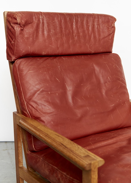 Image 1 of Illum Wikkelsø by Niels Eilersen"Capella" lounge chair & ottoman