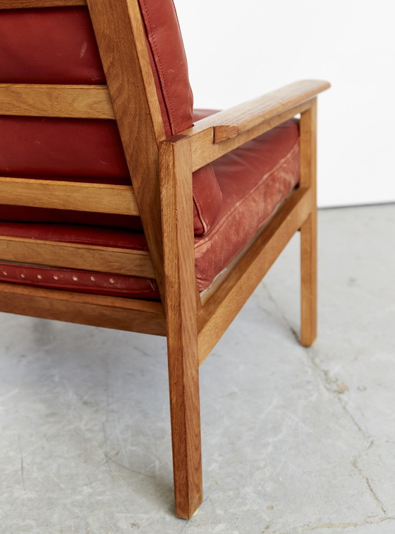 Image 1 of Illum Wikkelsø by Niels Eilersen"Capella" lounge chair & ottoman