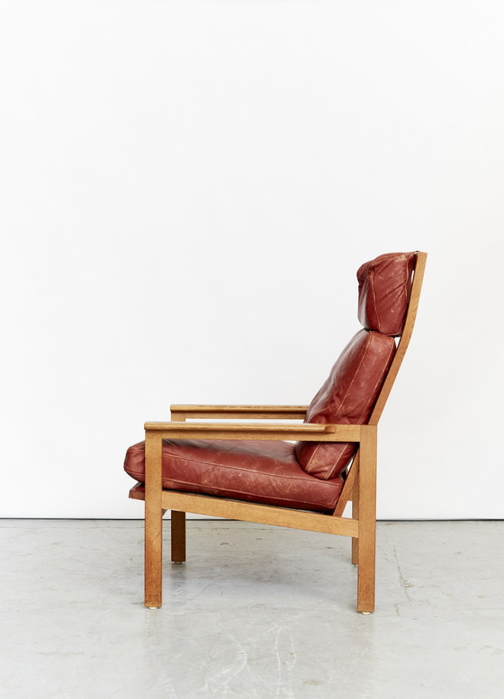 Image 1 of Illum Wikkelsø by Niels Eilersen"Capella" lounge chair & ottoman