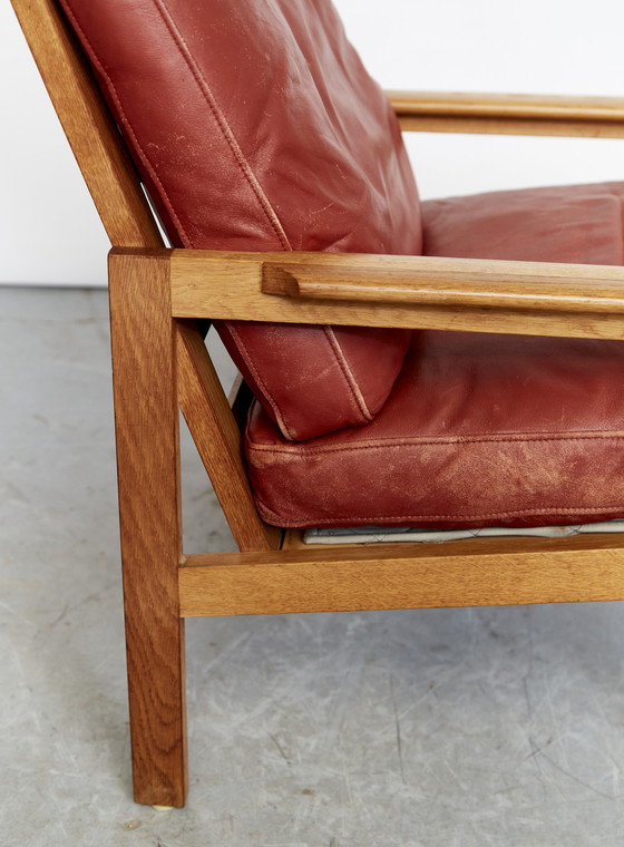 Image 1 of Illum Wikkelsø by Niels Eilersen"Capella" lounge chair & ottoman