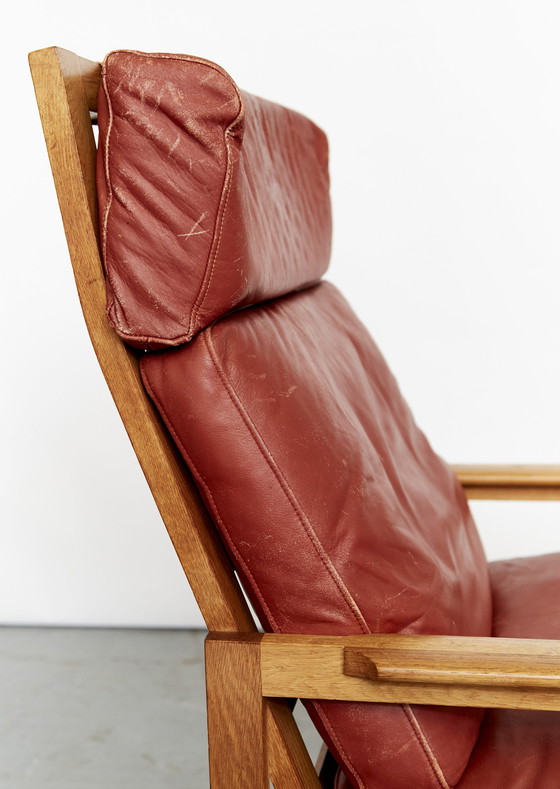 Image 1 of Illum Wikkelsø by Niels Eilersen"Capella" lounge chair & ottoman