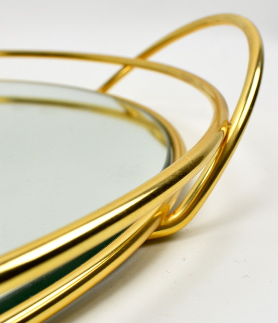 Image 1 of Plateau vintage doré