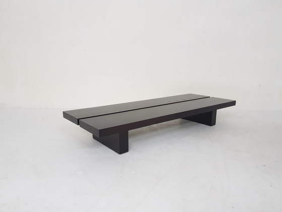 Image 1 of Banc ou table basse minimaliste japonaise, Pays-Bas, années 1970