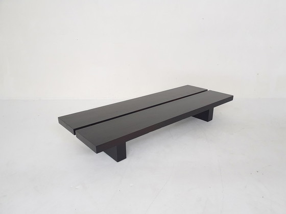 Image 1 of Minimalistic japandi bench or coffee table, The Netherlands 1970's