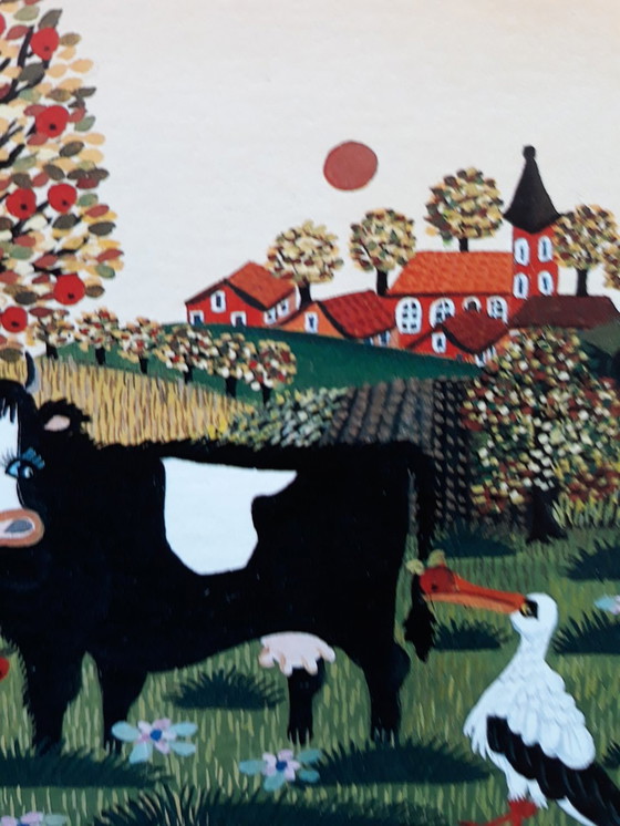 Image 1 of Marlies van Assel---Cow with Stork