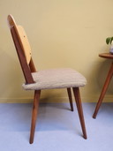 2 x Chaise Mid Century. Teck vintage/contreplaqué.