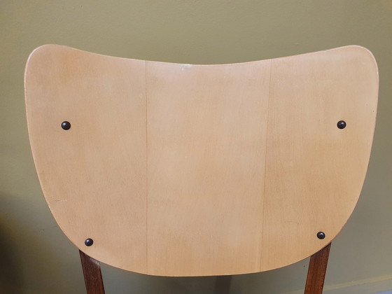 Image 1 of 2 x Chaise Mid Century. Teck vintage/contreplaqué.