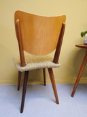 2 x Chaise Mid Century. Teck vintage/contreplaqué.