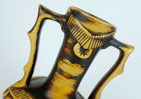 Image 1 of rare jasba mid century double handle vase model 1350/25 with outstanding shape