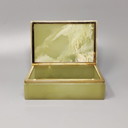 Boîte vintage en onyx vert
