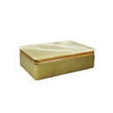 Boîte vintage en onyx vert