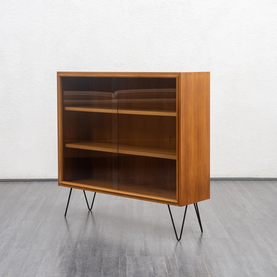 Image 1 of 1960s Display cabinets, walnut, restored