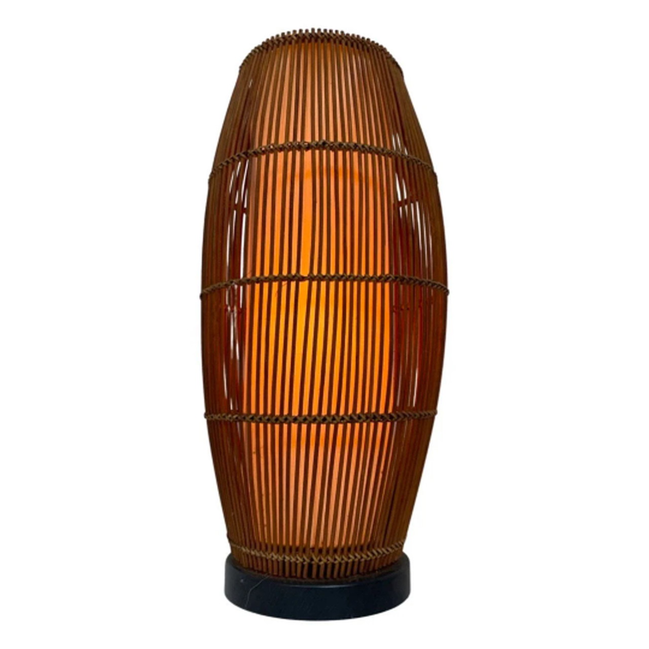 1950 s Oval shaped Tiki style lamp Mid Century Modern 295 Whoppah