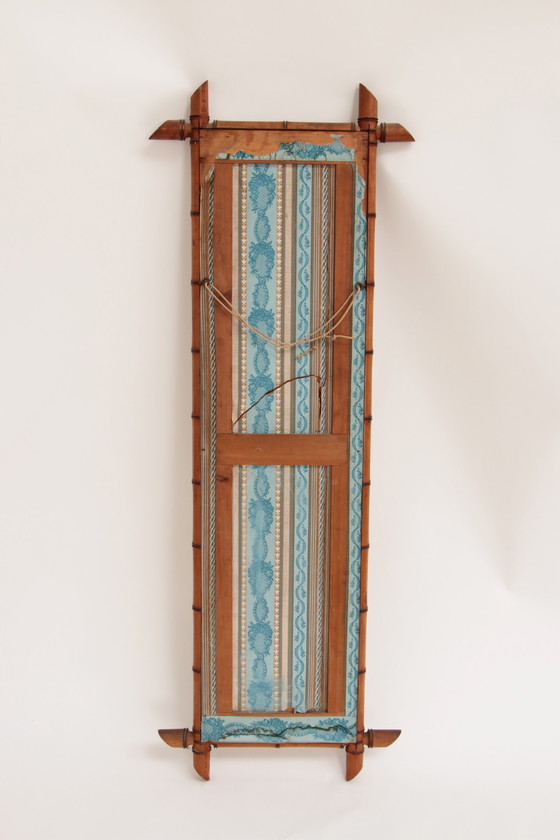 Image 1 of 19th century Chinese Zijde tapestries in Bamboo Frames