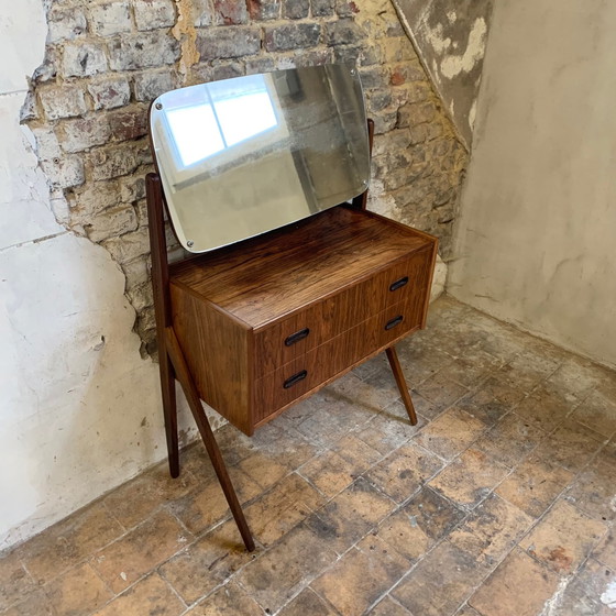 Image 1 of Danish dressing table in rosewood veneer from the 1960s.