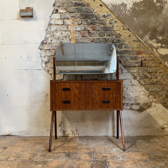 Image 1 of Danish dressing table in rosewood veneer from the 1960s.