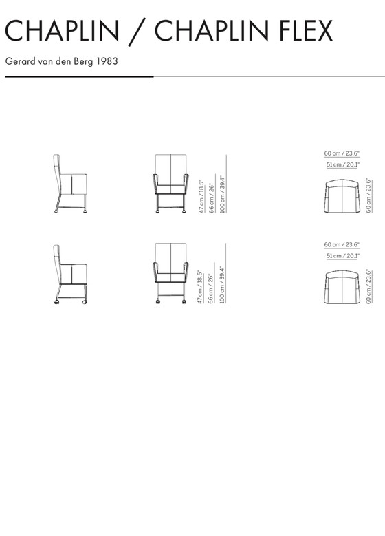 Image 1 of 4 x Montis Chaplin chairs