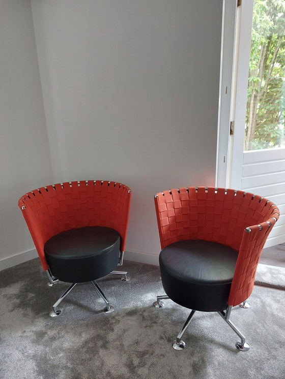 Image 1 of 2 chaises pivotantes design COR shell