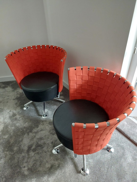 Image 1 of 2 chaises pivotantes design COR shell