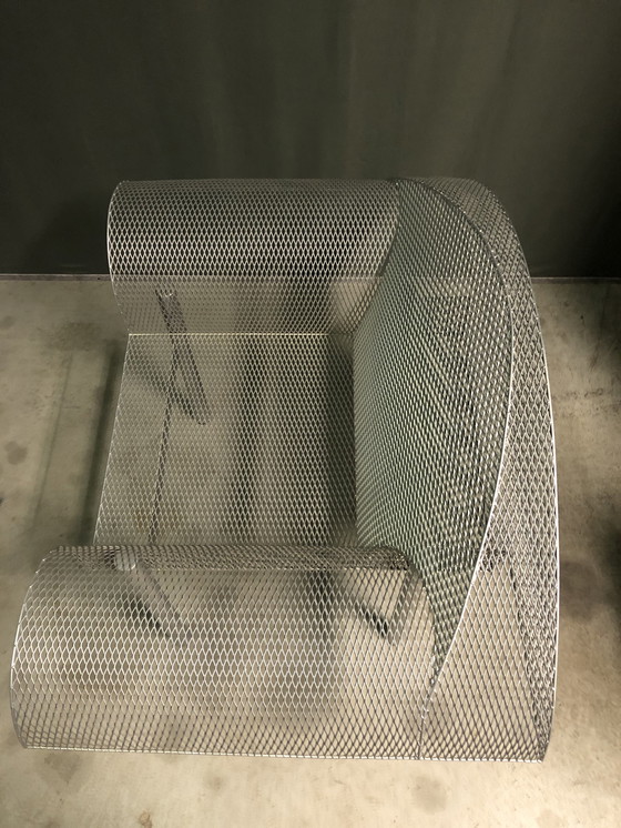 Image 1 of Post modern metal mesh lounge chair