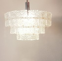 Lampe suspendue vintage avec verre