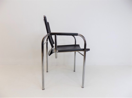 Image 1 of Strässle HE leather lounge chair by Hans Eichenberger